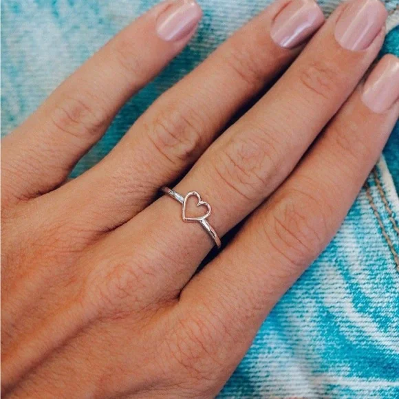 Pura Vida Open Heart Ring Size 6 - Picture 5 of 5